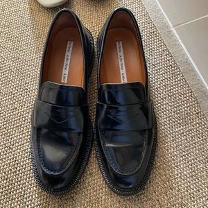 Black loafers